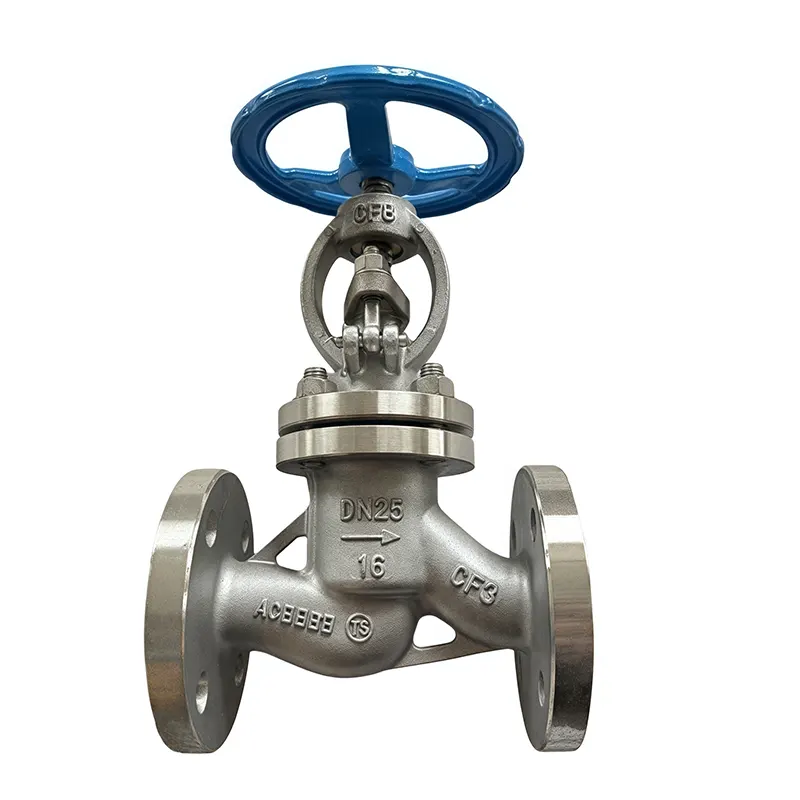 ומבאַפלעקט שטאָל גלאָבוס וואַלוו פלאַנגעד סוף